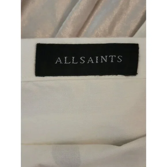 AllSaints London White Canvas Orlando Tote Bag - Picture 5 of 7